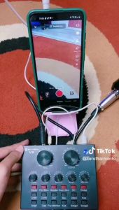 Sound Card V8 Mixer Bluetooth & Audio USB External Soundcard