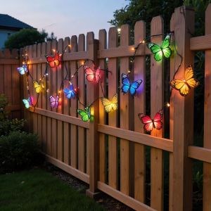 Đèn Trang Trí Hình Bướm Năng Lượng Mặt Trời Cho Sân Vườn Ngoài Trời Ban Công Trong Nhà Mô Phỏng Hình Bướm Chiếu Sáng Bằng Năng Lượng Mặt Trời