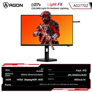 AOC | Gaming Monitor 27 inches 2K HD 260Hz IPS