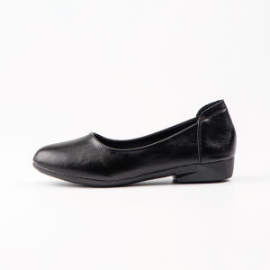 Giày Công Sở Thoải Mái Cho Nữ Màu Đen Đáy Bằng Mềm Đế Dày Gót Đế Dày Da Giày Phỏng Vấn Công Sở Và Mặc Công Sở