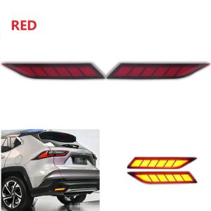 ROMADA | 2PCS 3-in-1 LED Rear Bumper Light for Toyota Yaris Cross 2023-2024 – Running/Brake/Turn Signal Reflector 12V IP67 Waterproof