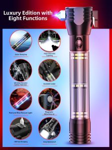 AIC | Solar Powered Multi-function Flashlight