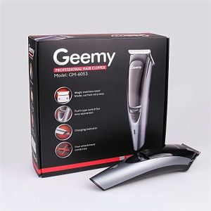 Original GEEMY GM6053 mensin rambut Cordless Hair Clippers T Blade Hair Trimmer Hair Beard Trimmer Mensin Cukur Rambut For Mens.