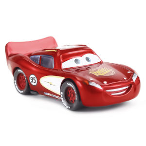 Takara Tomy | Cars Toys Electroplated Version Wine Red McQueen Sally Mater Red Luigi Alloy Diecast Car Models Childrens Toy Car