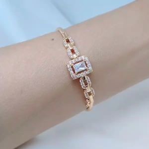 Gelang Tangan Bangle Wanita Aksesoris Fashion Awet Tahan Lama Anti Karat Cocok Untuk Harian G4-8A