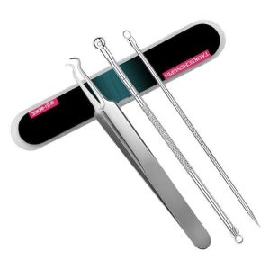 Pinset jerawat-komedo/ acne extractor 1set