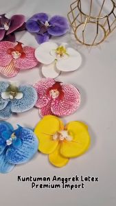 Kepala Bunga Anggrek Latex Jumbo & Bahan Seserahan Orchids