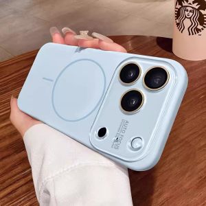 YOUSIDUN | Apple 17 Pro Max Compatible Magnetic New Release Liquid Silicone Premium Feel Full Protection Camera Lens Cover Large View Window Phone Case