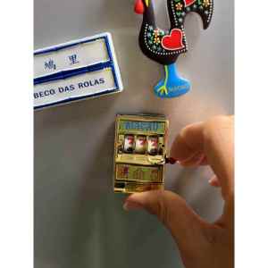 ZHENTAIYUAN | Tiger Fruit Slot Machine Decorative Refrigerator Magnet Keychain