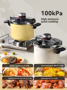 CAROTE | Anti-explosion New Household Pressure Cooker 304 Stainless Steel