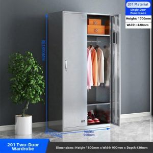 AYIJIE | 304 Thickened Stainless Steel Storage Cabinet