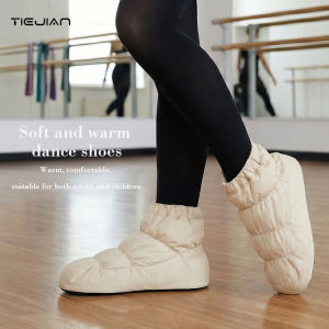 Dance Shoes Warm Dancing Boots Ballet Shoes for Adults and Children for Physical Training and Protection
