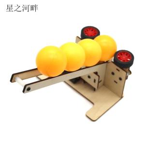 Máy Phát Bóng Bàn Tự Động DIY Máy Truyền Động Lực Ma Sát Lắp Ráp Nhỏ Đồ Chơi Học Tập Cho Trẻ Em Từ 5 Tuổi