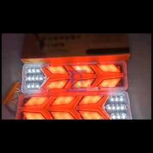 1 Pair(2pcs) - R/E MIni ARROW 12V~24V (12"x3.5") TAIL LIGHT for All Truck Jeep L300 Elf Forward Bus - WATERPROOF