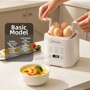 PINK BUNNY | Automatic Egg Cooker Boil Steam Soft Eggs Breakfast Machine