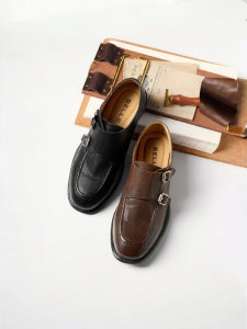 Belle | Monk Loafer Leather Womens Shoes 26