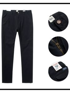 Quần Dài Công Sở Nam Phong Cách Mỹ Kaki Ống Đứng Quần Dài Thường Ngày Mùa Xuân Thu Quần Dài Công Sở Phong Cách Nhật Bản Cổ Điển