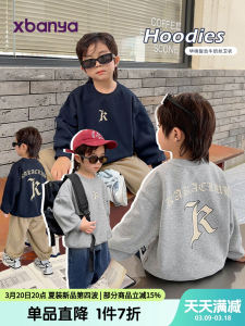 Boys round Neck Printed Sweatshirt Autumn Spring Fashion Baby Infant Clothing Trendy Kids Top Brand X3953 Casual Comfortable