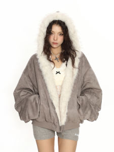 Reversible Suede and Eco-Faux Fur Insulated Jacket