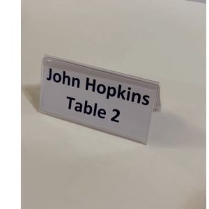 2 3 5 pcs Clear Acrylic TENT style stand [15cm x 8cm 12x6cm and 9x6cm] Table Sign Holder A-style / Double sided display