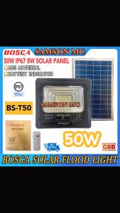 BOSCA Solar Flood Light Led Outdoor Flood Light Street Lamp BS-T50 50W IP67 Solar Panel 8W/6V Waterproof With Remote