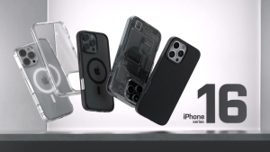 Spigen iPhone 16 Pro Case 6.3" Case Ultra Hybrid MagFit Hearts Transparent Casing Air Cushion Technology Protection