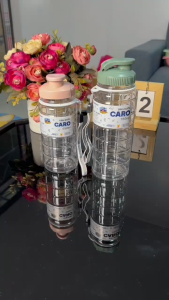 Bình đựng nước CARO bình nước nhựa Việt Nhật trong suốt có dây treo cứng cáp bền đẹp My Home DN059