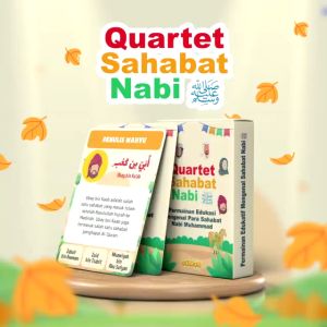 Quartet Sahabat Nabi Permainan Edukasi Mengenal Para Sahabat Nabi Muhammad Kuartet Kartu Mainan Anak Islam Penerbit Adzkia Books