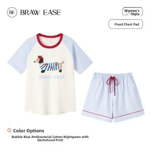 BE | Padded Cartoon Summer Womens Pajamas