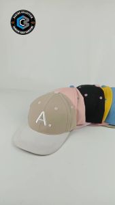 Topi Anak Bordir Inisial / Topi Anak Hirup Alfabeth Usia 3 + 12 Tahun