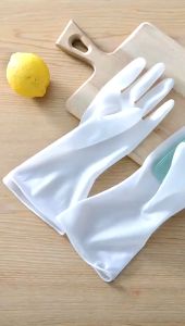 ถุงมือล้างจานซิลิโคลนหนา ทน ถุงมืออเนกประสงค์ อาบน้ําสัตว์ กันความร้อน