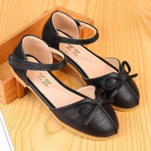 Princess Style Flat Bottom Sandals for Girls Summer Season Butterfly Knot Clog Shoes Universal Fit for Medium to Large Children