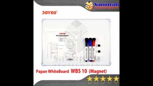 Papan Whiteboard Set Magnetic Joyko WBS 10 / Papan WB Putih Magnet Tempel Besi Kulkas / Gantung