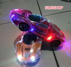 Sim3shop Mainan Mobil bling bling Mobilan Racing Sport Cars Bump And Go Musik Dan Lampu