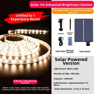 YUANMUXUAN | Super Bright Waterproof Solar Light Strip