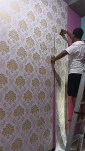 Paket Wallpaper Dinding Motif Batu Alam SERI 1162 Ukuran 45cm x 10M ( Rindyani Wallpaper Land )