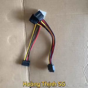 Cáp Chia Nguồn SATA 1 Thành 2 SATA Dây Nguồn SATA 1 ra 2 SATA - 20cm cho HDD/SSD/DVD-R - Hoàng Thịnh SG