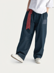 Lion Dance Design Vintage Casual Trouser