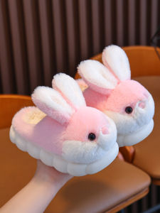 Kids Slippers Girl Fall and Winter 2024 New Arrival Girls and Boys Babys Bag with Childrens Indoor Household Hair Cotton Slippers