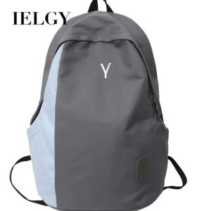 Ielgy Ba lô màu tương phản cao cấp đơn giản cho nam