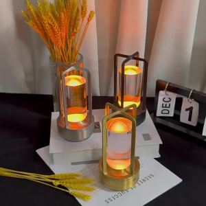 Đèn Bàn LED Sạc Lại Được GGbingo Cảm Ứng Chạm Đèn Ngủ Không Dây Dùng Để Đọc Sách Trang Trí Phòng Ngủ Khách Sạn Quán Bar Phong Cách Art Deco