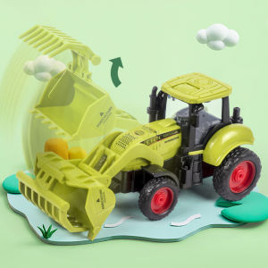 Diecast Tractor Harvester Farm Vehicle Car Model Kids Toy Xmas Gift Birthday Gift