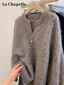 La Chapelle | Knit Sweater for Women Autumn/Winter Concealing & Innerwear V-Neck