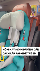 Ghế An Toàn Cho Trẻ Em QM-701A ISOFIX + LATCH + Khoá An Toàn 5 Điểm Phiên Bản Nâng Cấp Màu Xanh Hiện Đại