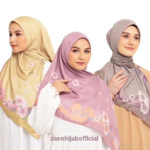 Elzatta Jilbab Segiempat Kaila Flower Island