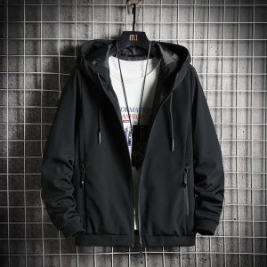 ROMON | Loose Mens Jacket Romon Spring Autumn New Style Casual Hooded Outdoor Windproof Workwear Fashionable Urban Fashion