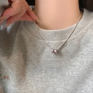 Colorful Large And Small Circle Zirconia Necklace for Women Luxury Sensation Choker 2024 New Fresh out Geometric Pattern Alloy