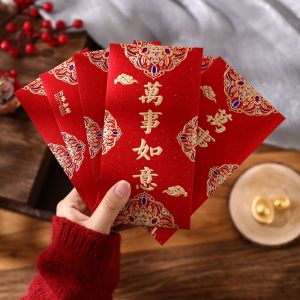 Creative Vintage Red Envelope Bags Happy New Year Lucky Money Bags Prosperity And Good Fortune Chinese New Year Celebration