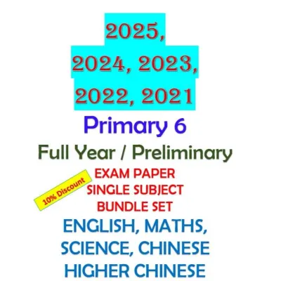 Ready Stock ☀️2021 2022 2023 2024 2025 P6 Top School Preliminary Exam Paper (Hard Copy Stapled With Answer Key)