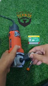 SIKAT KAWAT MATA GERINDA PLAT 4 INCI + CHUCK BOR GRINDA LISTRIK ADAPTOR BOBOK